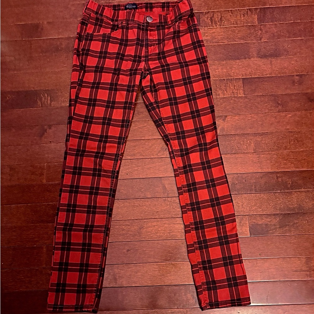 The Children's Place Red Plaid Jeggings
